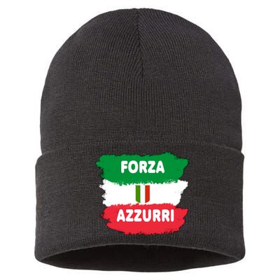 Italy Soccer Football Azzurri Forza Italia Sustainable Knit Beanie