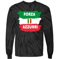 Italy Soccer Football Azzurri Forza Italia Tie-Dye Long Sleeve Shirt