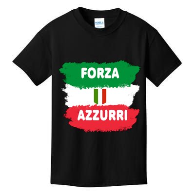 Italy Soccer Football Azzurri Forza Italia Kids T-Shirt