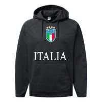 Italy Soccer Jersey Euros Italia Performance Fleece Hoodie