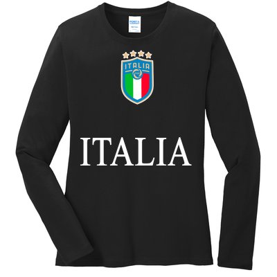 Italy Soccer Jersey Euros Italia Ladies Long Sleeve Shirt