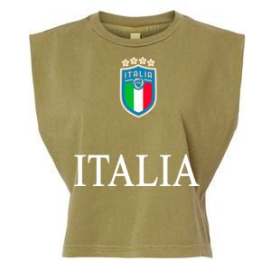 Italy Soccer Jersey Euros Italia Garment-Dyed Women's Muscle Tee