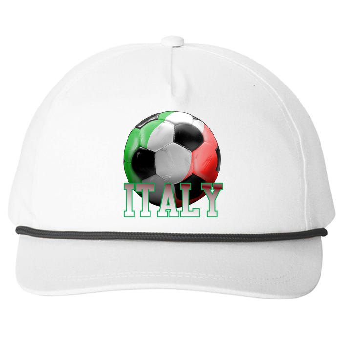 Italy Soccer Logo Snapback Five-Panel Rope Hat