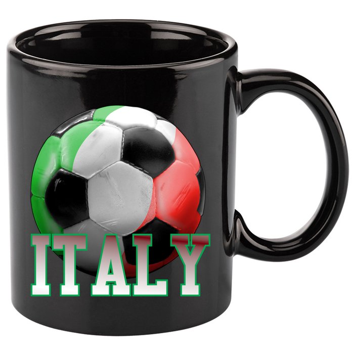 Italy Soccer Logo 11oz C Handle Ceramic Mug