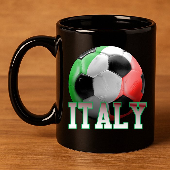 Italy Soccer Logo 11oz C Handle Ceramic Mug