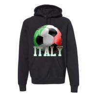 Italy Soccer Logo Premium Hoodie