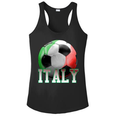 Italy Soccer Logo Ladies PosiCharge Competitor Racerback Tank