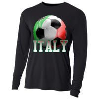 Italy Soccer Logo Cooling Performance Long Sleeve Crew