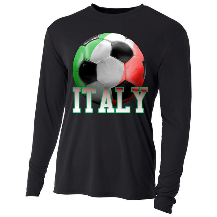 Italy Soccer Logo Cooling Performance Long Sleeve Crew