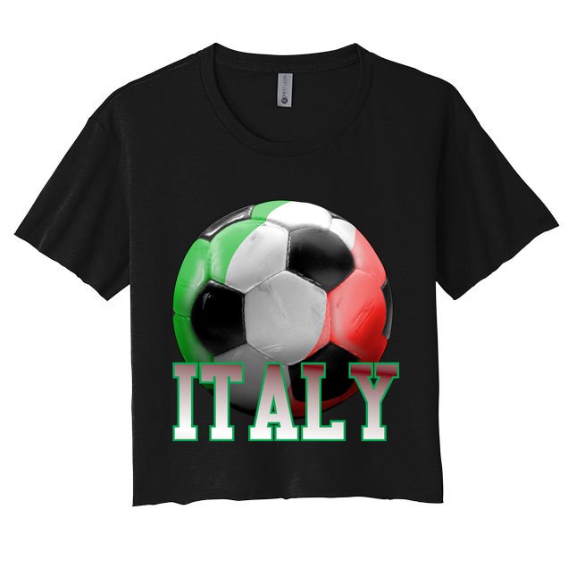 Italy Soccer Logo Crop Top