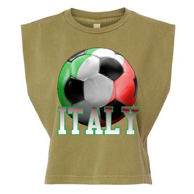 Italy Soccer Logo Garment-Dyed Women's Muscle Tee