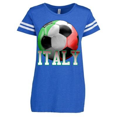 Italy Soccer Logo Enza Ladies Jersey Football T-Shirt