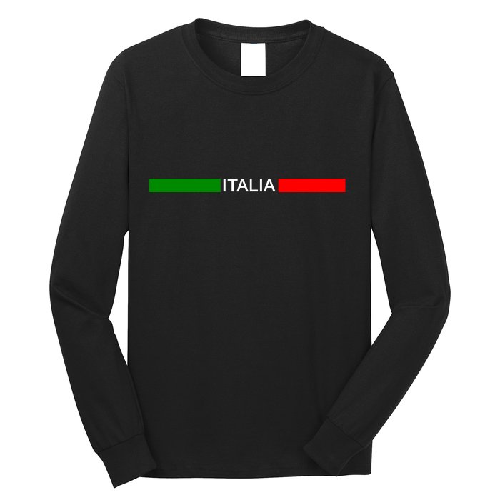 Italy Soccer Strip Logo Euro Italia Long Sleeve Shirt