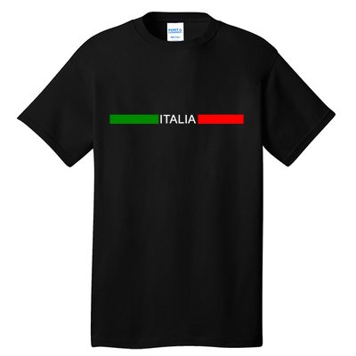 Italy Soccer Strip Logo Euro Italia Tall T-Shirt