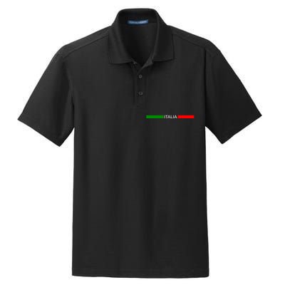 Italy Soccer Strip Logo Euro Italia Dry Zone Grid Polo