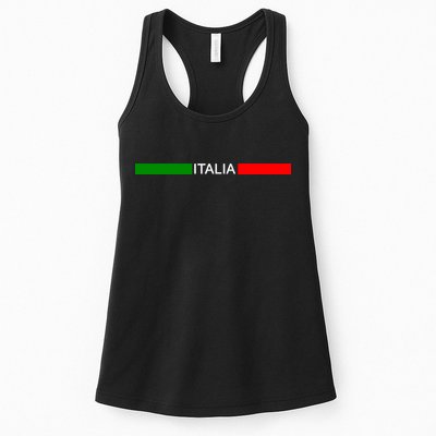 Italy Soccer Strip Logo Euro Italia Womens Tank Top