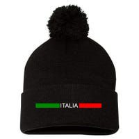 Italy Soccer Strip Logo Euro Italia Pom Pom 12in Knit Beanie