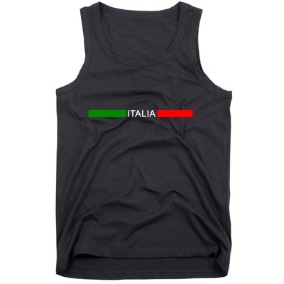 Italy Soccer Strip Logo Euro Italia Tank Top