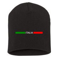 Italy Soccer Strip Logo Euro Italia Short Acrylic Beanie