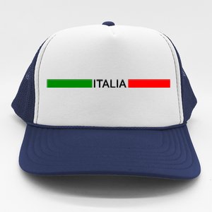 Italy Soccer Strip Logo Euro Italia Trucker Hat