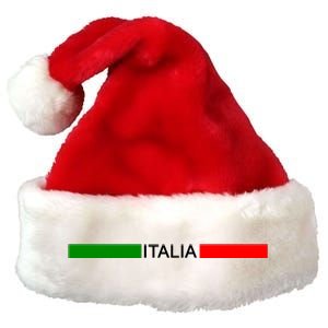 Italy Soccer Strip Logo Euro Italia Premium Christmas Santa Hat