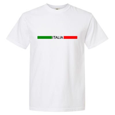 Italy Soccer Strip Logo Euro Italia Garment-Dyed Heavyweight T-Shirt