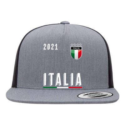 Italy Soccer Team Jersey Italia Flag Flat Bill Trucker Hat