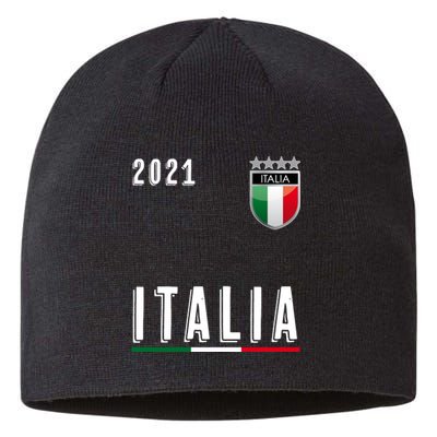 Italy Soccer Team Jersey Italia Flag Sustainable Beanie