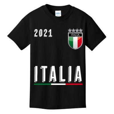 Italy Soccer Team Jersey Italia Flag Kids T-Shirt