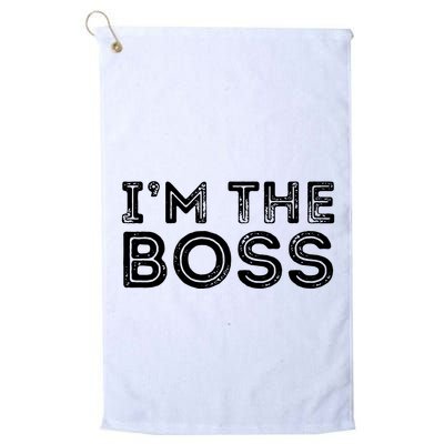 Im The Boss Fun Boss Day Gift For Manager Or CEO Golf Towel