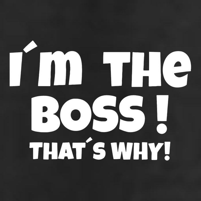 Im The Boss Thats Why 7 Panel Mesh Trucker Snapback Hat