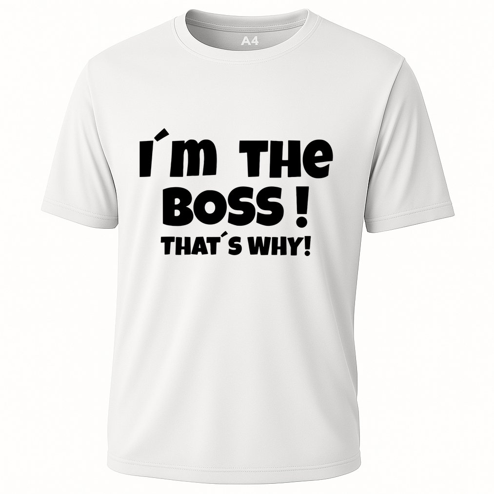 Im The Boss Thats Why Performance Shirt