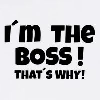Im The Boss Thats Why Button