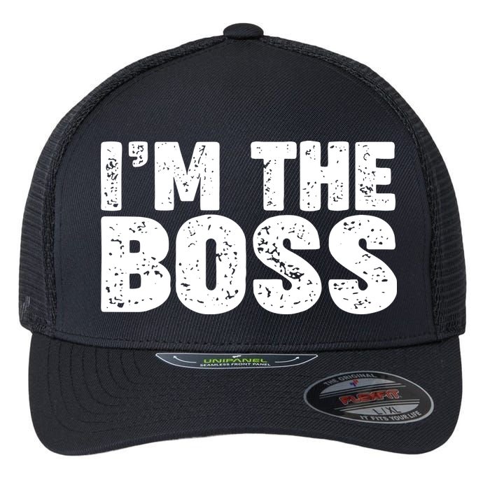 Im The Boss Flexfit Unipanel Trucker Cap
