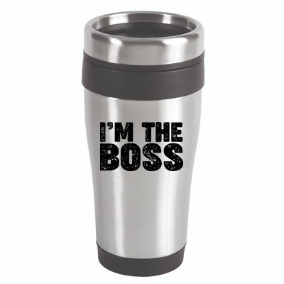 Im The Boss 16oz Travel Tumbler