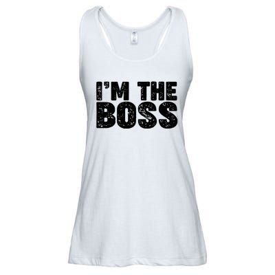 Im The Boss Ladies Essential Flowy Tank