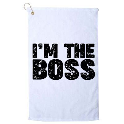 Im The Boss Golf Towel
