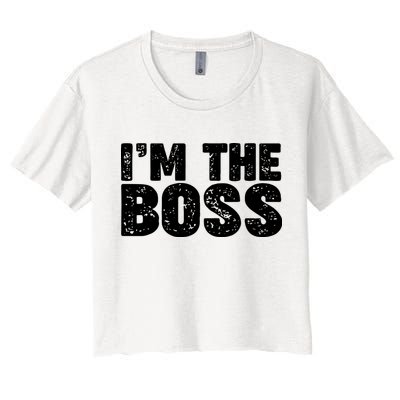 Im The Boss Crop Top