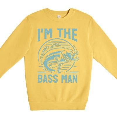 I’M The Bass Bass Fishing Meaningful Gift Premium Crewneck Sweatshirt