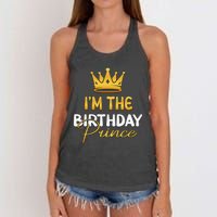 I'm The Birthday Prince Bday Party Idea For Him Women's Knotted Racerback Tank