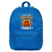 IM The Birthday Turkey Funny Turkey Thanksgiving 16 in Basic Backpack