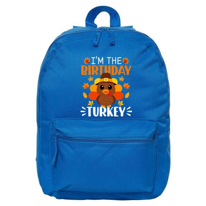 IM The Birthday Turkey Funny Turkey Thanksgiving 16 in Basic Backpack