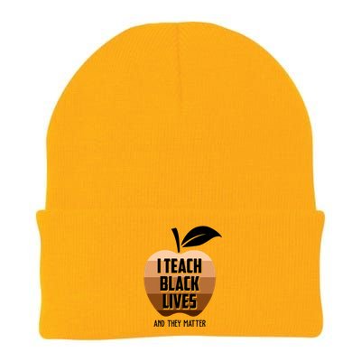 I Teach Black Lives And They Matter Knit Cap Winter Beanie