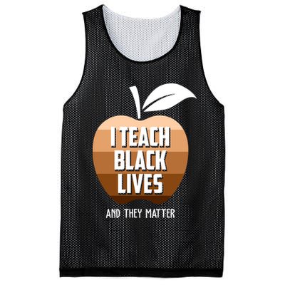 I Teach Black Lives And They Matter Mesh Reversible Basketball Jersey Tank