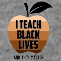 I Teach Black Lives And They Matter Cropped Pullover Crew