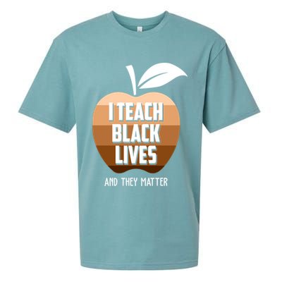 I Teach Black Lives And They Matter Sueded Cloud Jersey T-Shirt