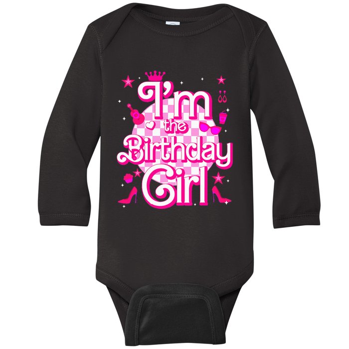 Im The Birthday Girl Doll Family Party Decorations Baby Long Sleeve Bodysuit