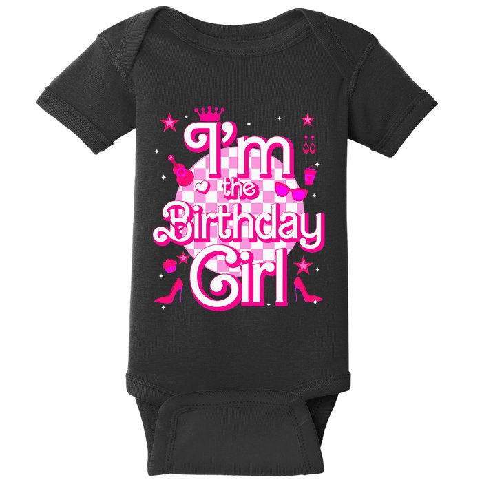 Im The Birthday Girl Doll Family Party Decorations Baby Bodysuit