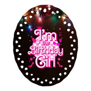 Im The Birthday Girl Doll Family Party Decorations Ceramic Oval Ornament