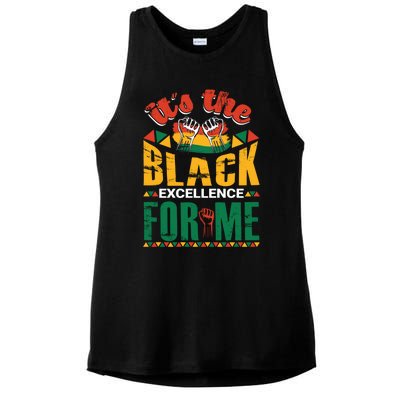 It's The Black Excellence For Me Great Gift Ladies PosiCharge Tri-Blend Wicking Tank